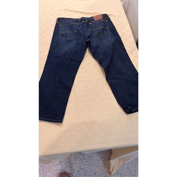 Lucky Brand Men's Classic Fit Straight Leg Denim Blue Jeans Dark Wash Size 12/31 - Picture 7 of 10